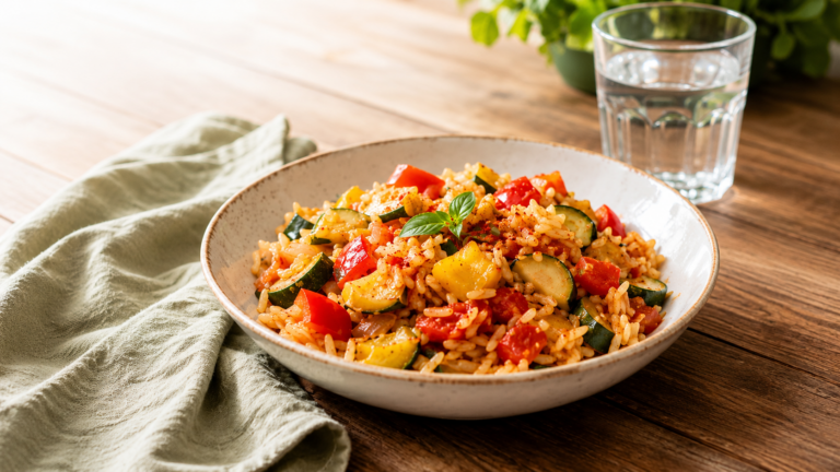 Riso con Verdure Estive: il Piatto Semplice, Colorato e Ricco di Gusto