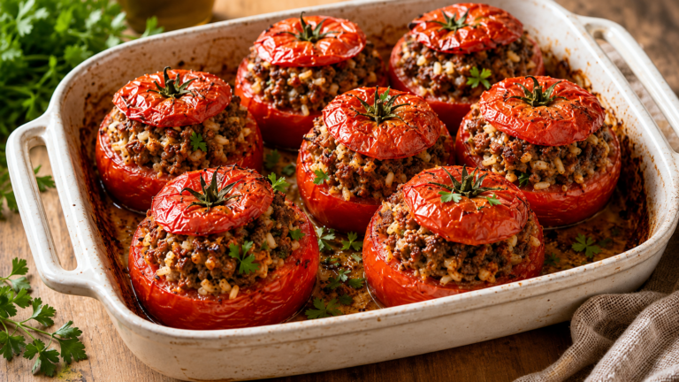 Pomodori Ripieni al Forno: la Ricetta Gustosa che Rimane Compatta e Succosa