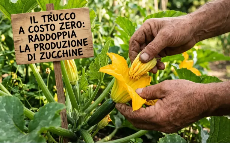 Il trucco a costo zero che può raddoppiare la produzione delle zucchine: l’impollinazione manuale spiegata passo dopo passo