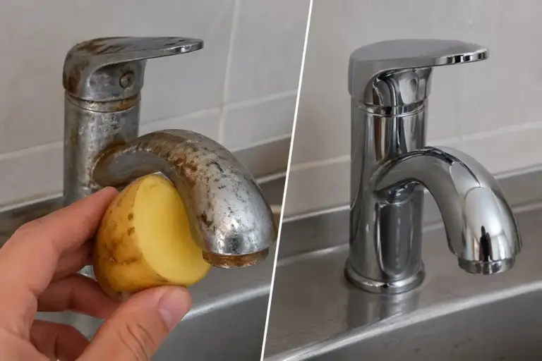 Patata Cruda sul Rubinetto? Il Trucco Naturale per Farlo Tornare Lucido